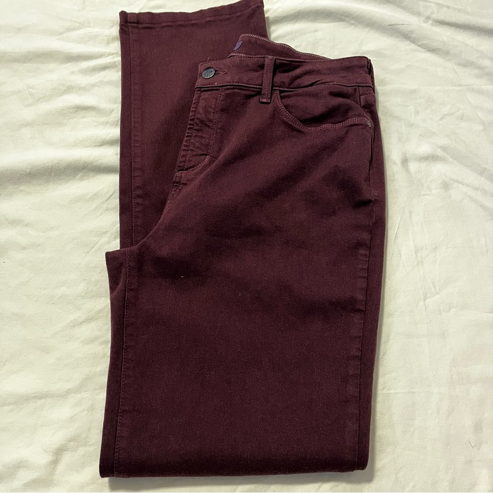 NYDJ Marilyn Straight Leg Gorgeous Plum Pants
